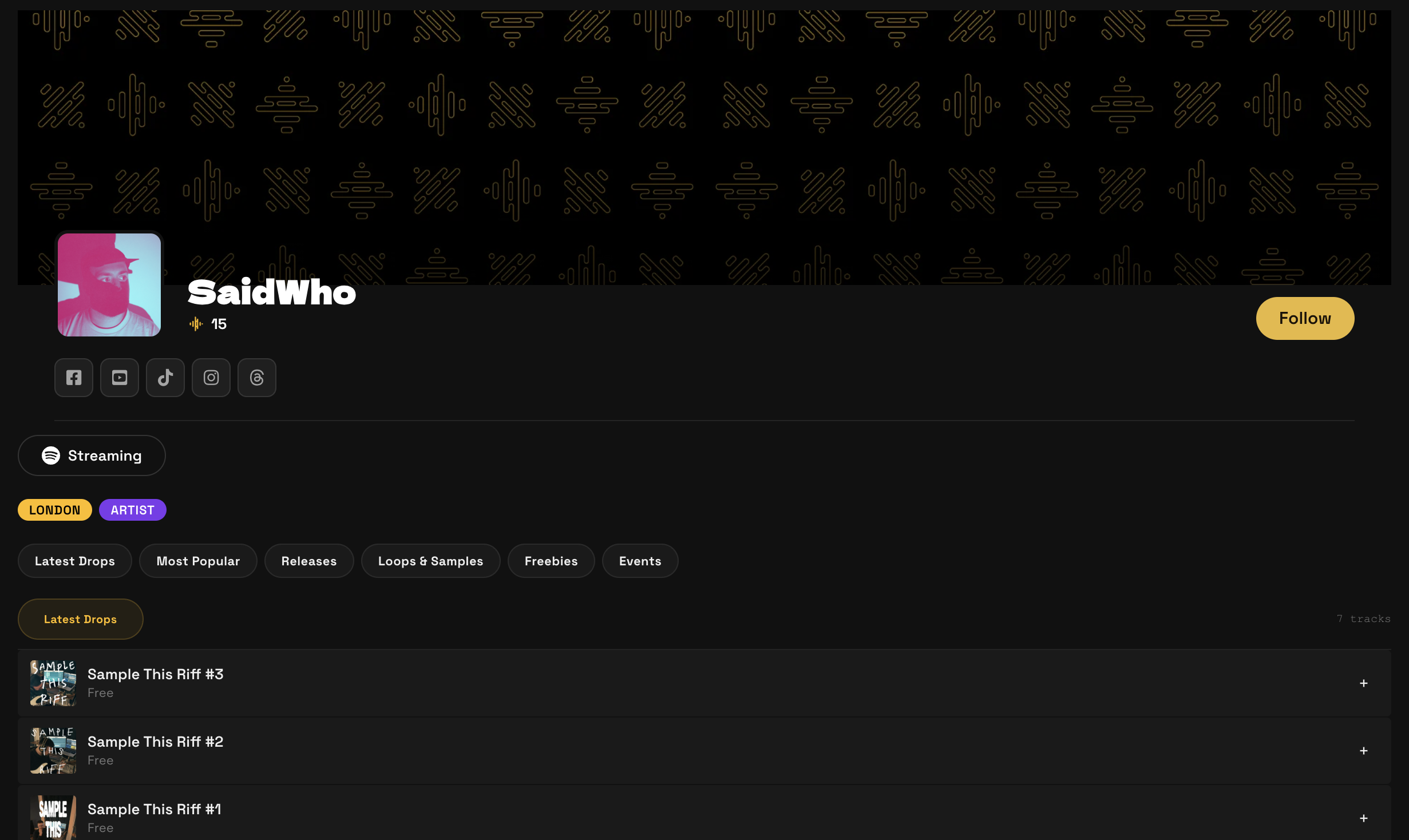 Creator storefront